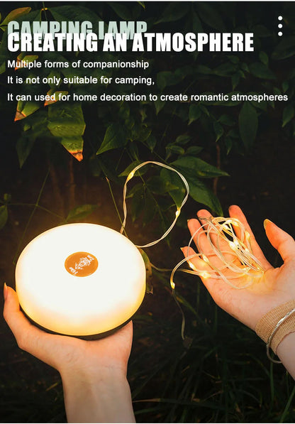HikeZen™ Portable 4-In-1 Waterproof LED Lamp with Retractable String Light